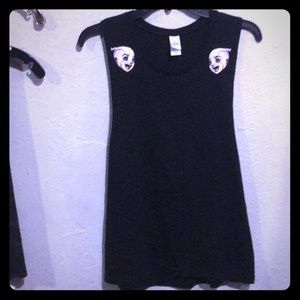 Black dropped armhole Tank Tee!! 😎💥